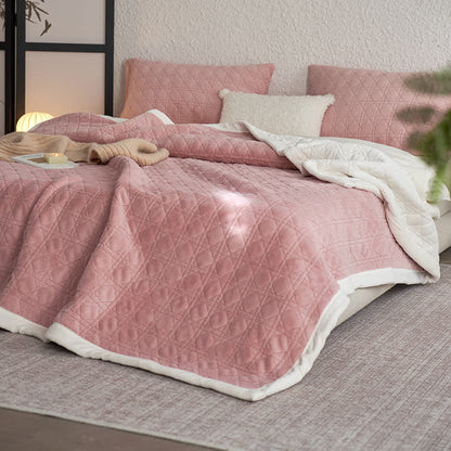 Coperta morbida con trama a diamante