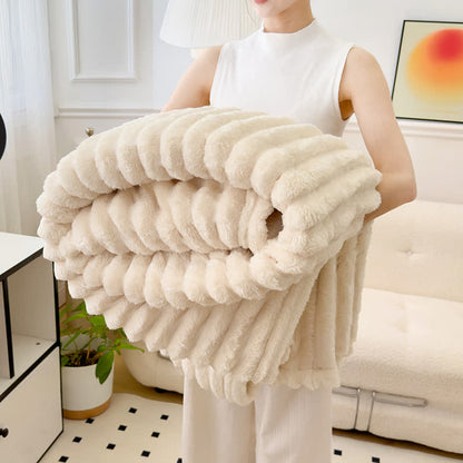 Coperta reversibile in pile caldo