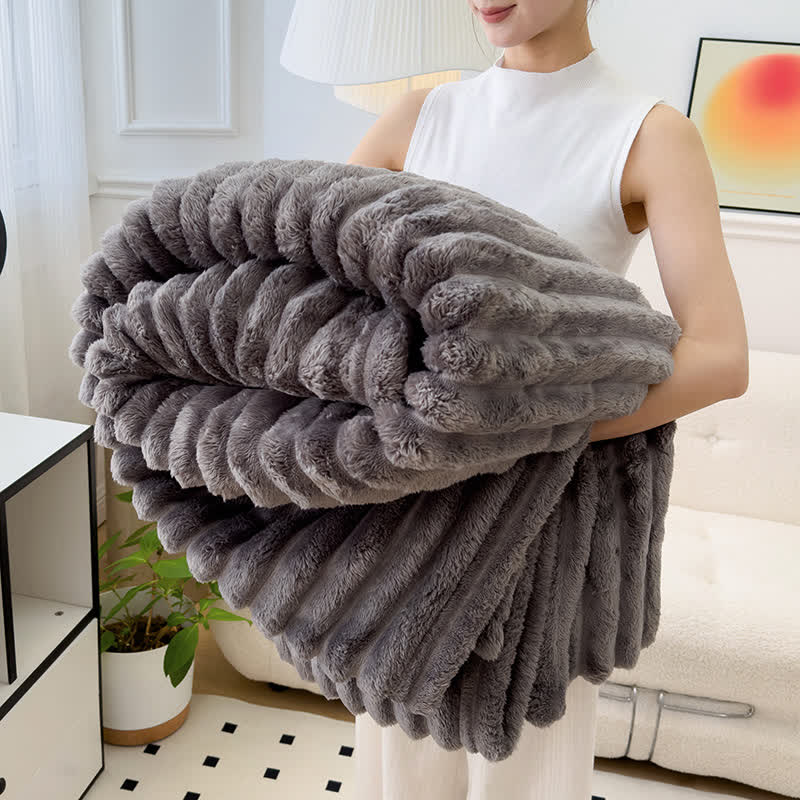 Coperta reversibile in pile caldo