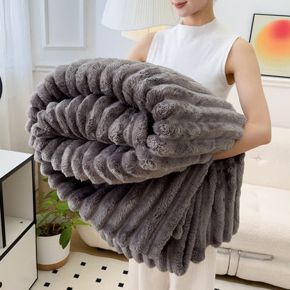 Coperta reversibile in pile caldo