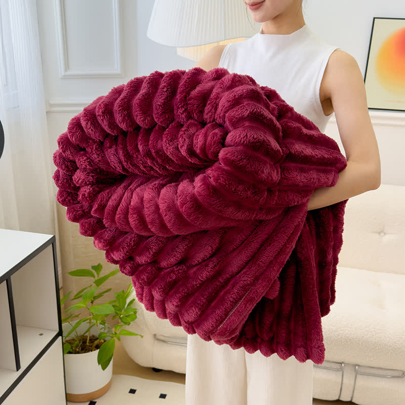 Coperta reversibile in pile caldo