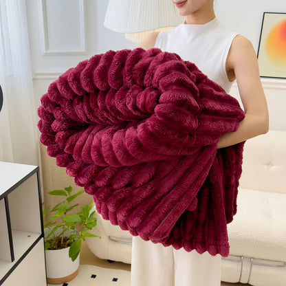 Coperta reversibile in pile caldo