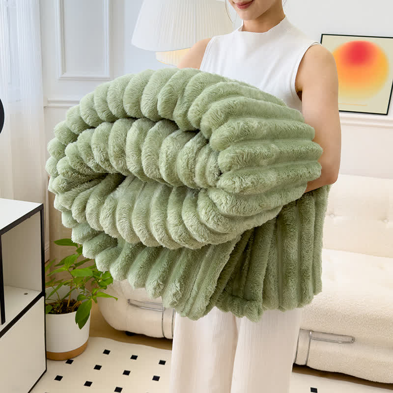 Coperta reversibile in pile caldo
