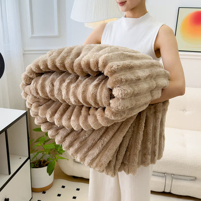 Coperta reversibile in pile caldo