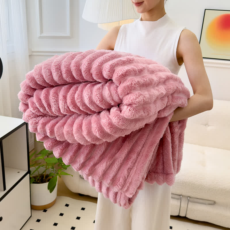 Coperta reversibile in pile caldo