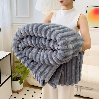 Coperta reversibile in pile caldo