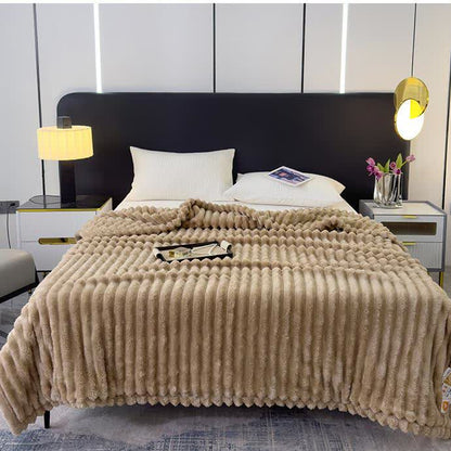 Coperta reversibile in pile caldo