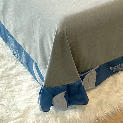 Set di biancheria da letto botanica in cotone spazzolato (4 pezzi)