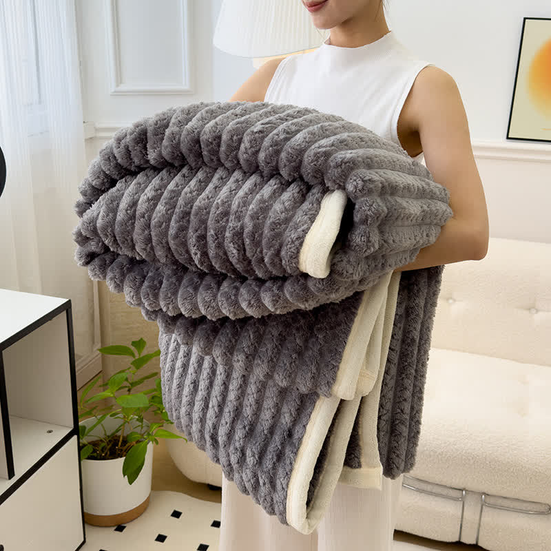 Coperta reversibile tinta unita