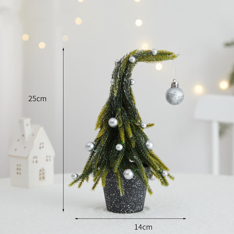 Decorazione per la casa in vaso con albero di Natale