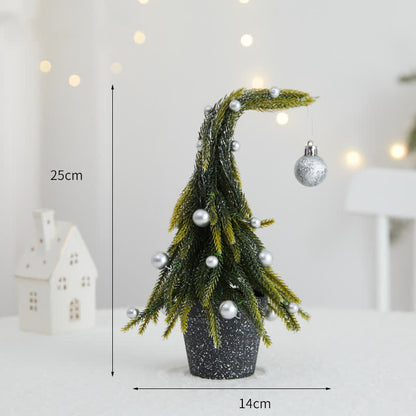 Decorazione per la casa in vaso con albero di Natale