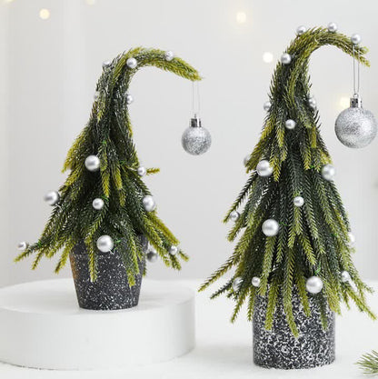 Decorazione per la casa in vaso con albero di Natale
