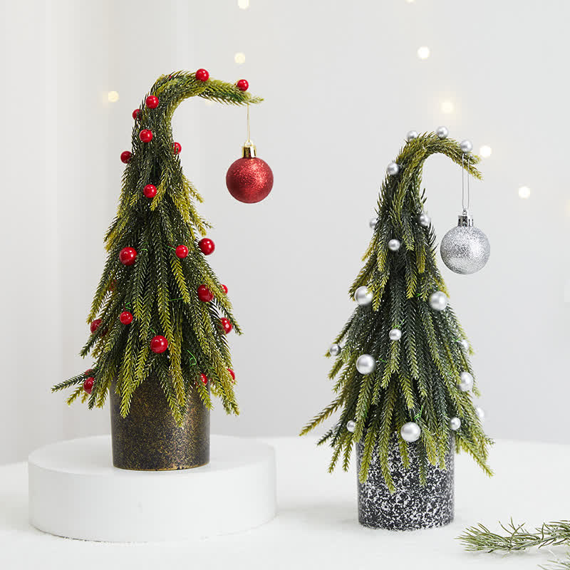 Decorazione per la casa in vaso con albero di Natale