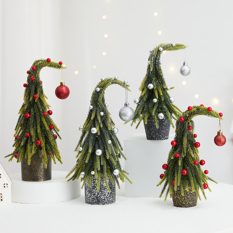 Decorazione per la casa in vaso con albero di Natale