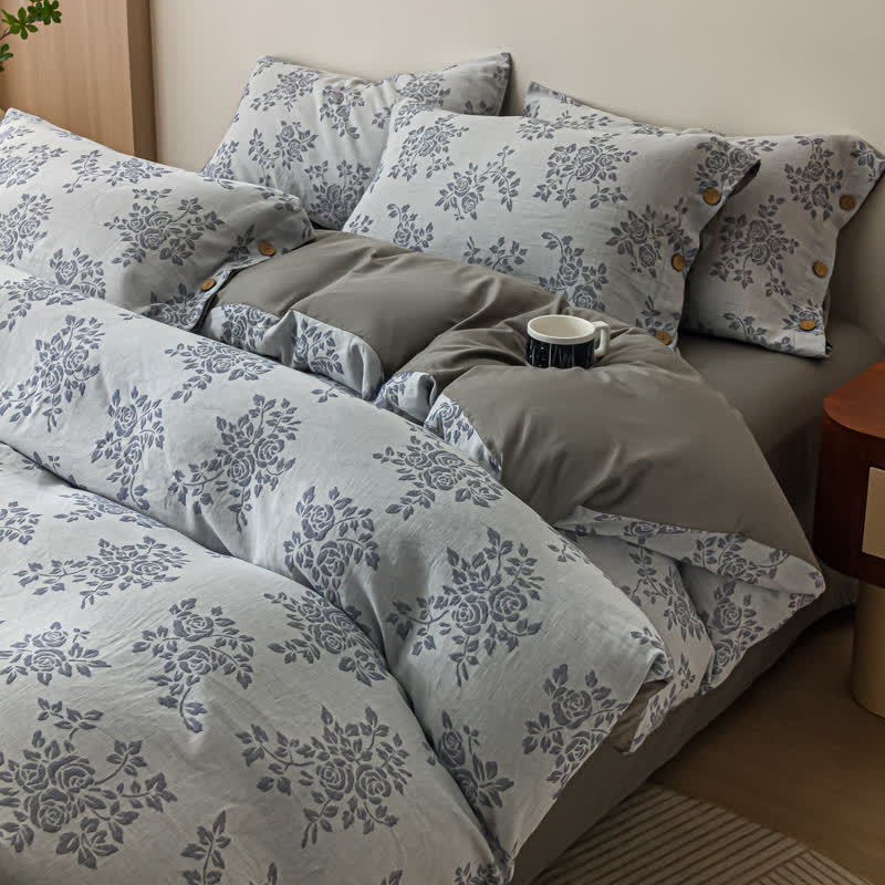 Set di biancheria da letto in garza di cotone a triplo strato (4 pezzi)