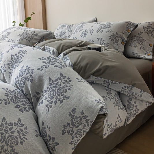 Set di biancheria da letto in garza di cotone a triplo strato (4 pezzi)