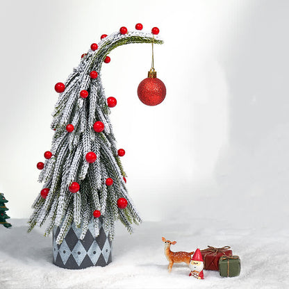 Decorazione per la casa in vaso con albero di Natale