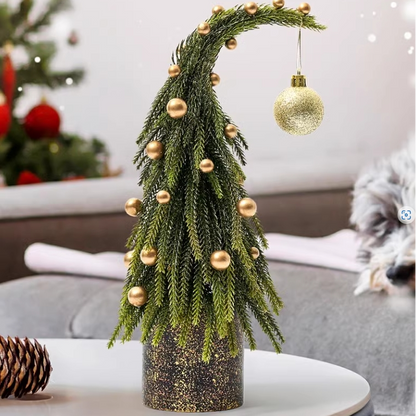 Decorazione per la casa in vaso con albero di Natale