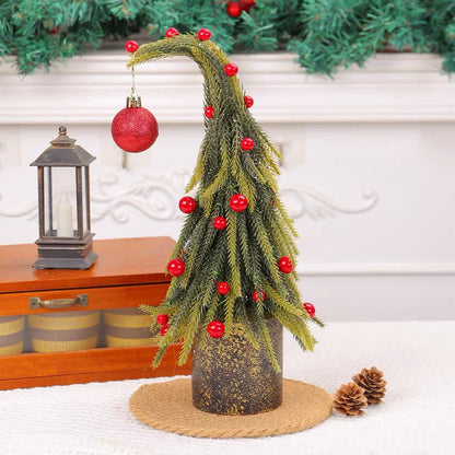 Decorazione per la casa in vaso con albero di Natale