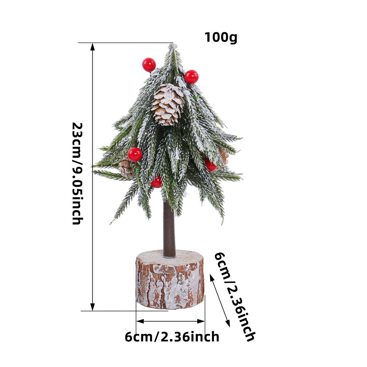 Decorazione per la casa: albero di pigne di neve