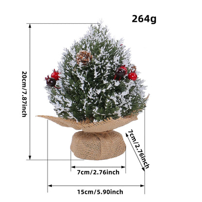 Decorazione per la casa: albero di pigne di neve