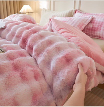 Coperta invernale calda con anima trapuntata