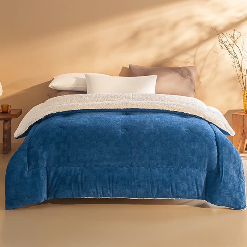 Coperta in pile spesso e caldo con piumone
