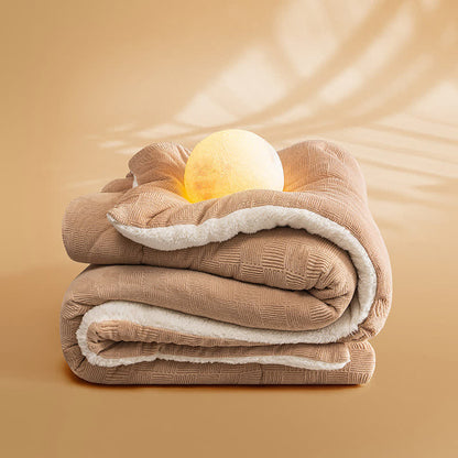 Coperta in pile spesso e caldo con piumone