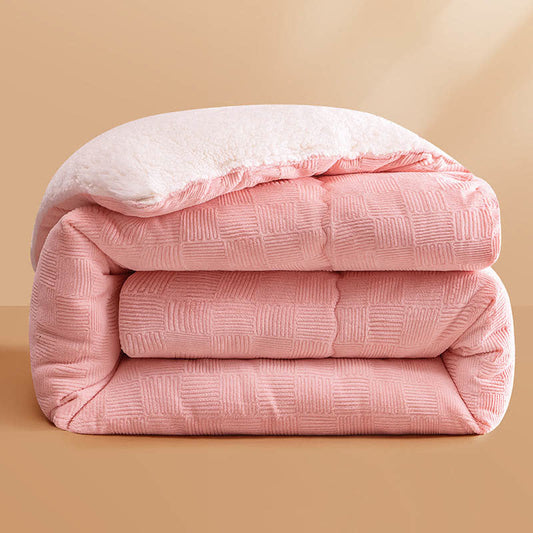 Coperta in pile spesso e caldo con piumone