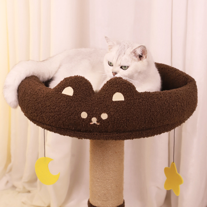 Letto tiragraffi verticale per gatti a forma di cartone animato