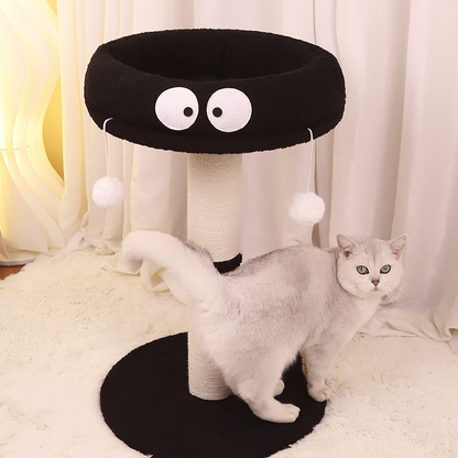 Letto tiragraffi verticale per gatti a forma di cartone animato