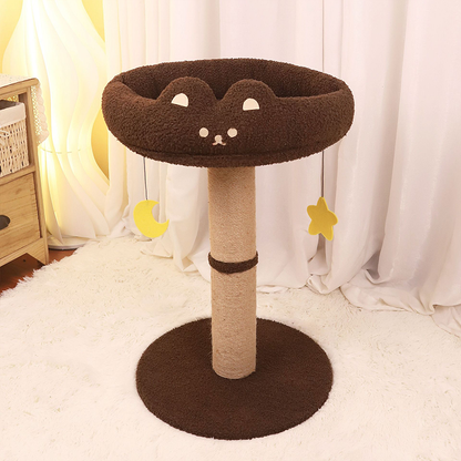 Letto tiragraffi verticale per gatti a forma di cartone animato