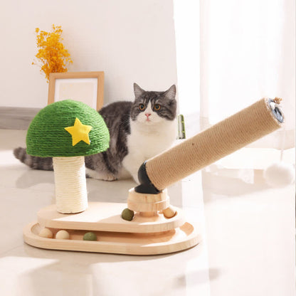 Giradischi a colonna antigraffio per animali domestici