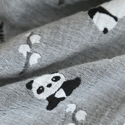 Pigiama in cotone con coppia di simpatici panda