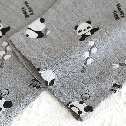 Pigiama in cotone con coppia di simpatici panda