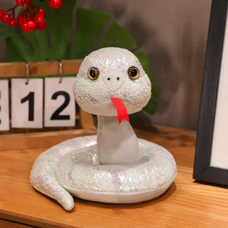 Mascotte colorata a forma di serpente, regalo di Capodanno