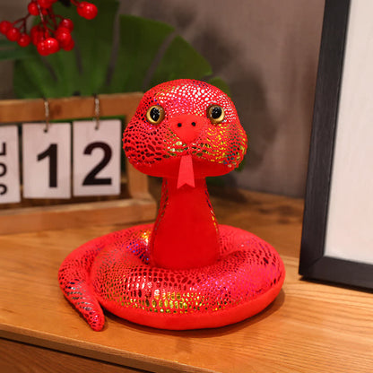 Mascotte colorata a forma di serpente, regalo di Capodanno