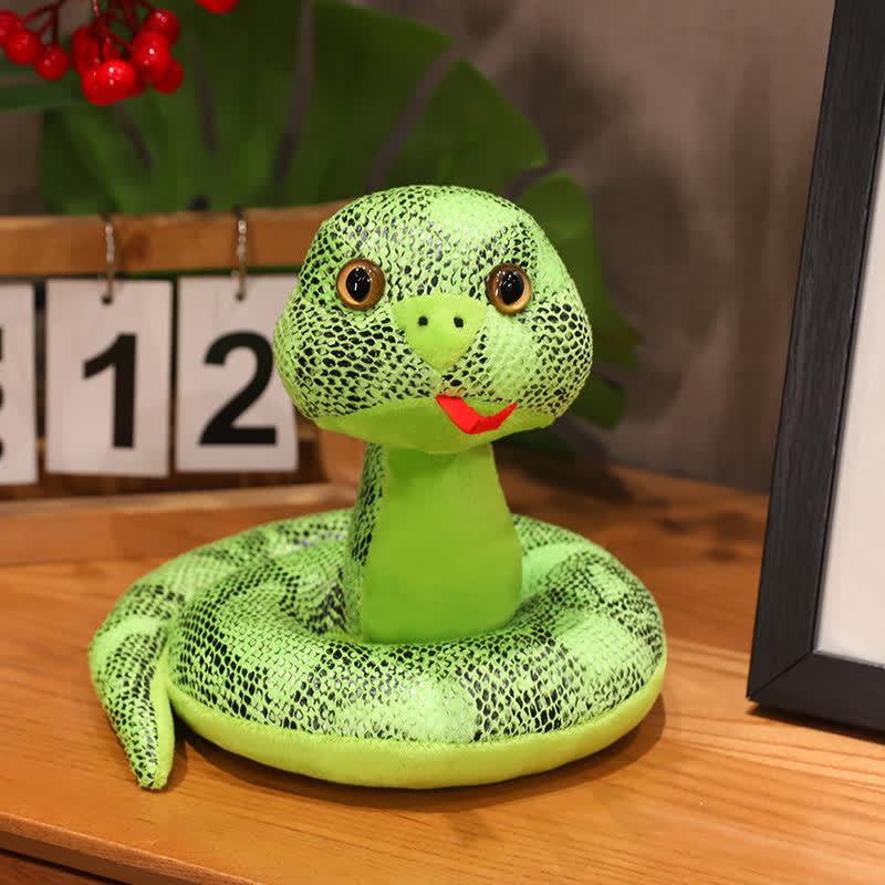 Mascotte colorata a forma di serpente, regalo di Capodanno