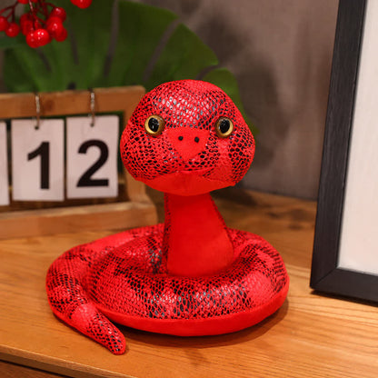 Mascotte colorata a forma di serpente, regalo di Capodanno