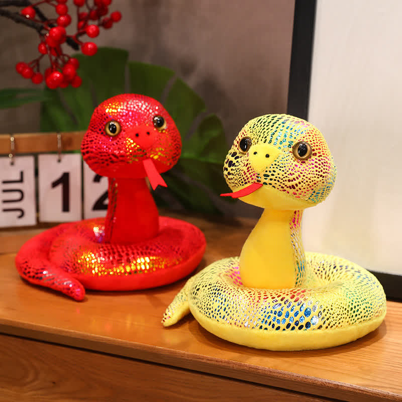 Mascotte colorata a forma di serpente, regalo di Capodanno