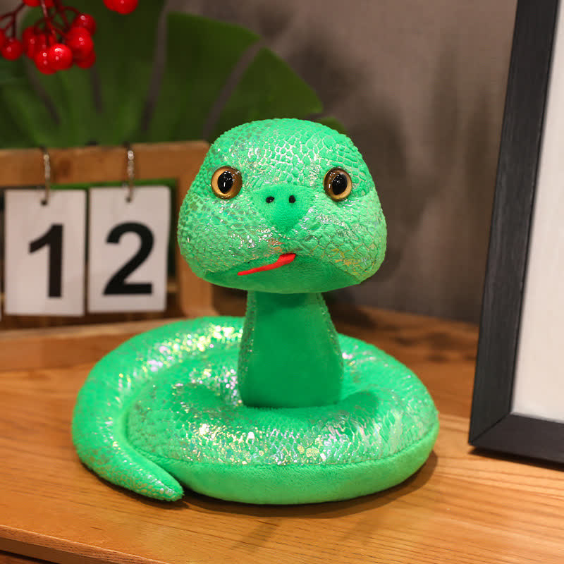 Mascotte colorata a forma di serpente, regalo di Capodanno