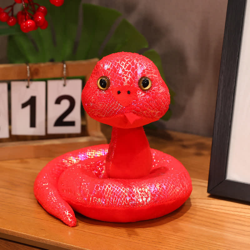 Mascotte colorata a forma di serpente, regalo di Capodanno