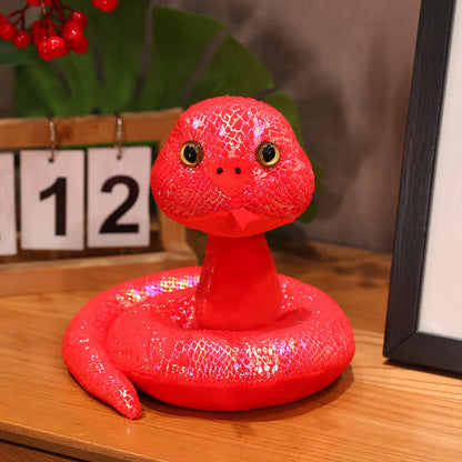 Mascotte colorata a forma di serpente, regalo di Capodanno
