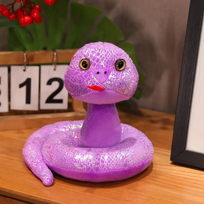 Mascotte colorata a forma di serpente, regalo di Capodanno