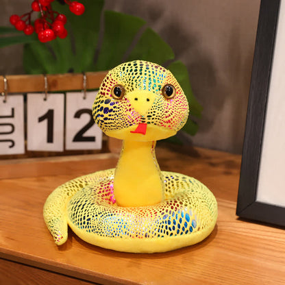 Mascotte colorata a forma di serpente, regalo di Capodanno