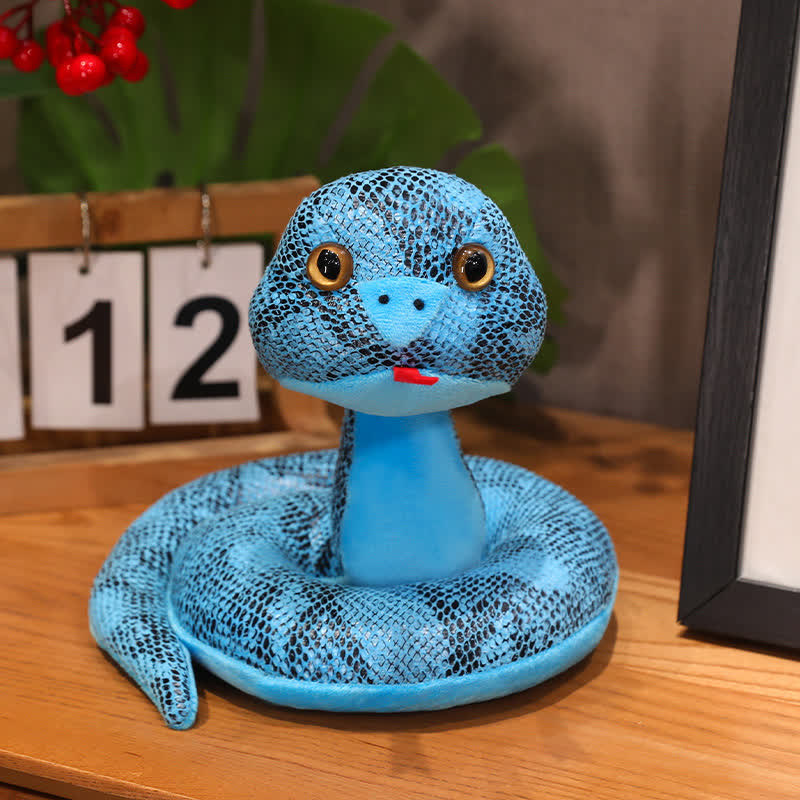 Mascotte colorata a forma di serpente, regalo di Capodanno