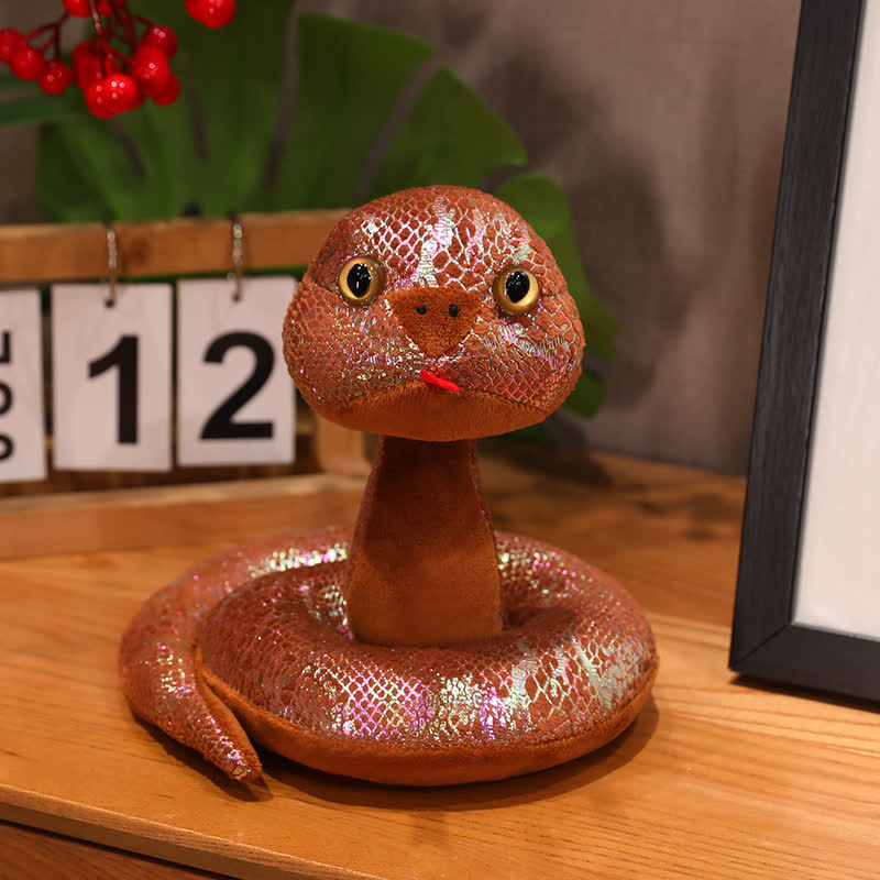 Mascotte colorata a forma di serpente, regalo di Capodanno