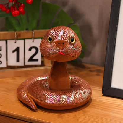 Mascotte colorata a forma di serpente, regalo di Capodanno