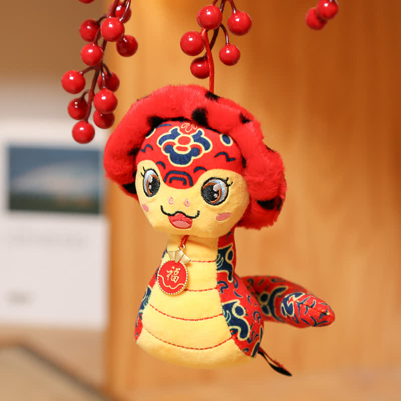 Simpatico peluche a forma di serpente mascotte