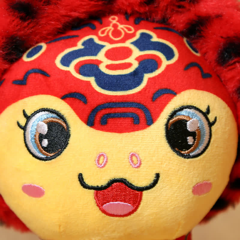 Simpatico peluche a forma di serpente mascotte